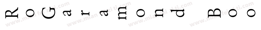 RoGaramond Book字体转换